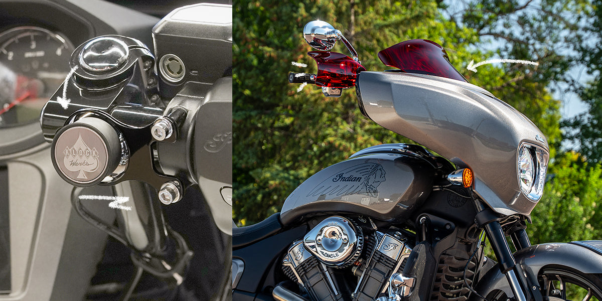 Best motorcycle parts and accessories for Indian® PowerPlus that will improve airflow, stability, and ride comfort.