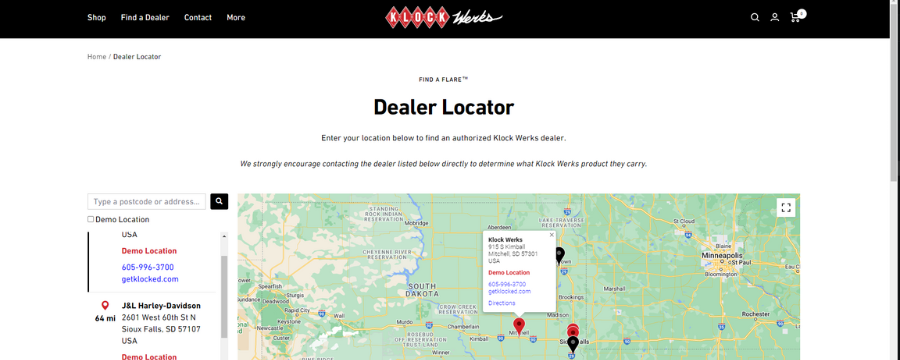 Find an Authorized Klock Werks Dealer: Dealer Locator & Demo Program