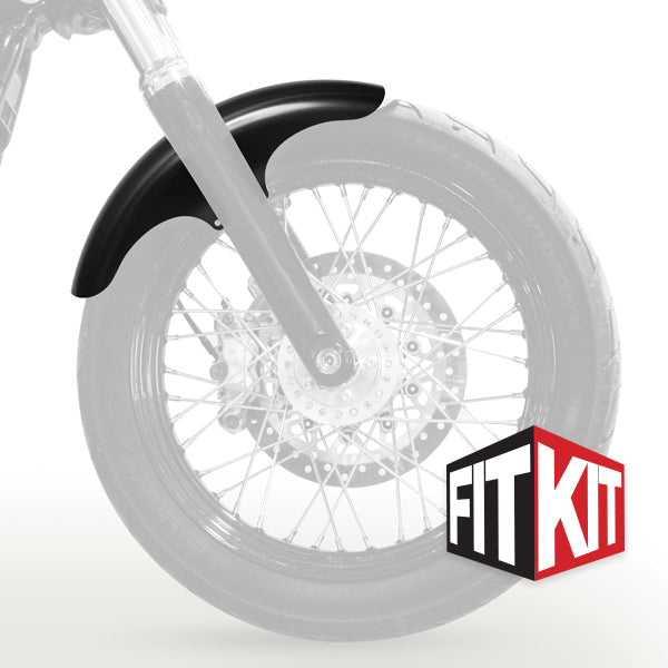 Top Hat Stamped Steel 19" Front Fender Fit Kits for Harley-Davidson 2006-2017 Dyna and 2018-2026 Softail Street Bob Motorcycles(Top Hat)