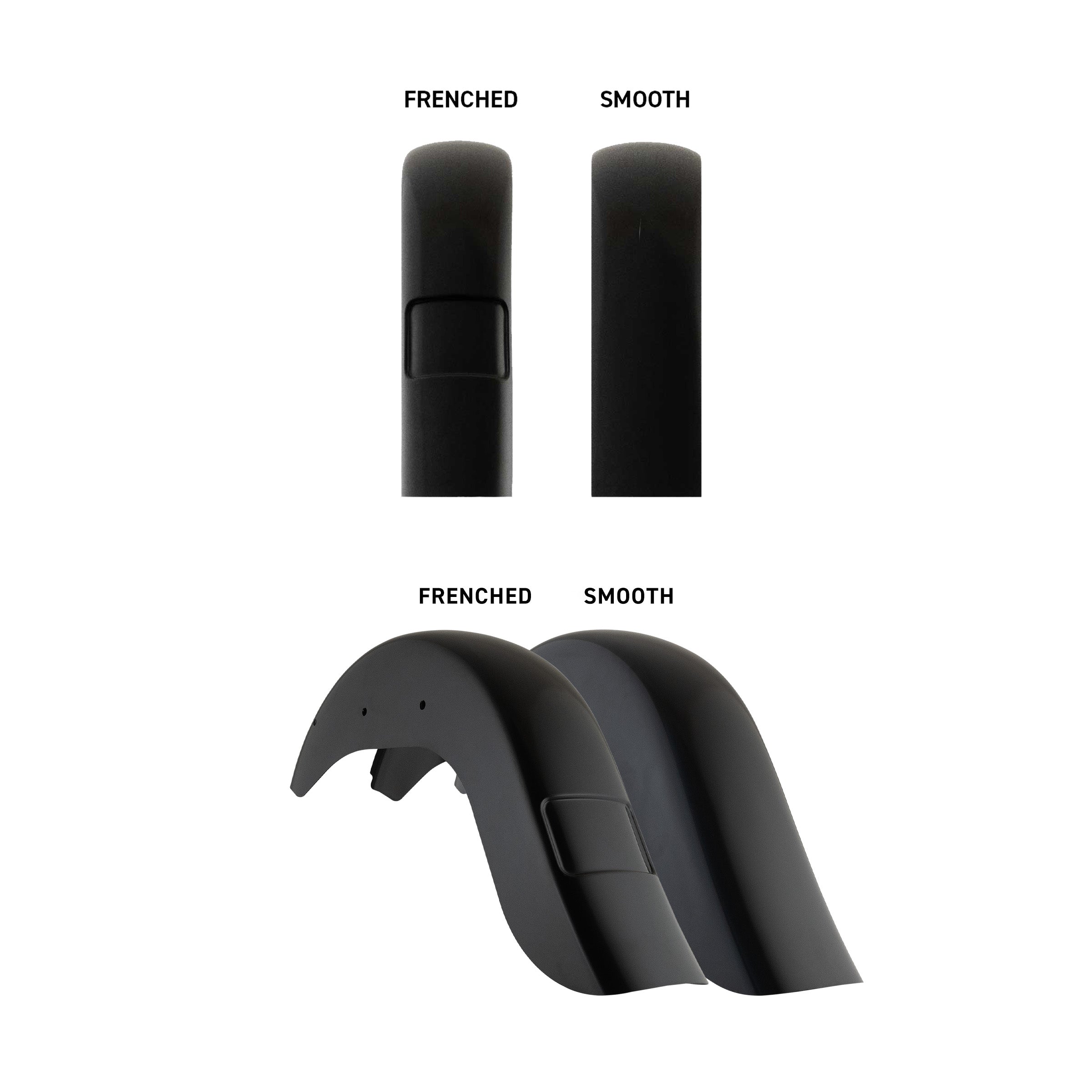 Benchmark Rear Fender for Harley-Davidson 2012-2017 Softail Slim(Extended Rear Fender Options)