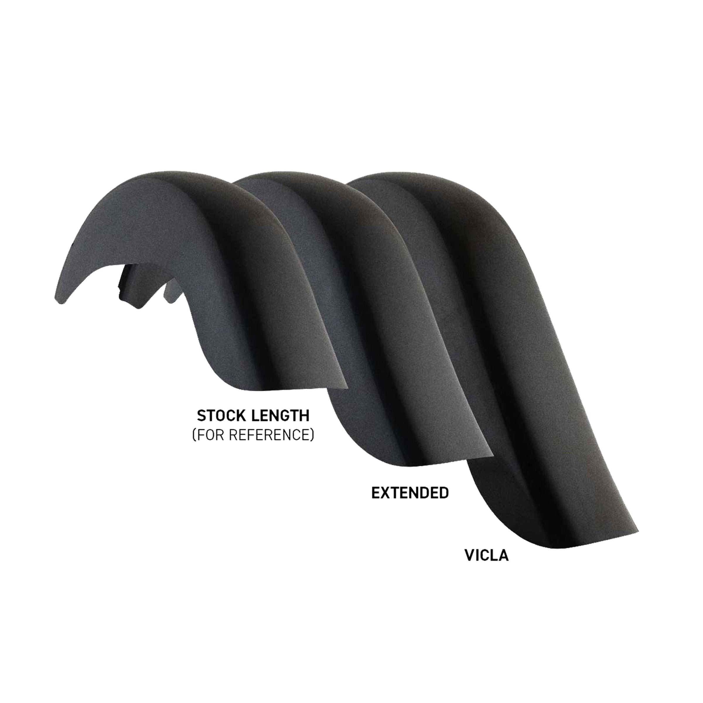 Benchmark Rear Fender Fit Kit for Harley-Davidson 2018-2024 Softail Slim(Rear Fender Size Comparisons)