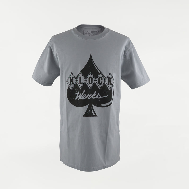 Legacy Logo T-Shirt on Light Gray Shirt (Graphite Logo / Gray Shirt)