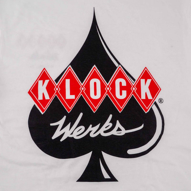 Diamond Werks White Long Sleeve T-Shirt (Back Design - Diamond Werks Logo Long Sleeve)