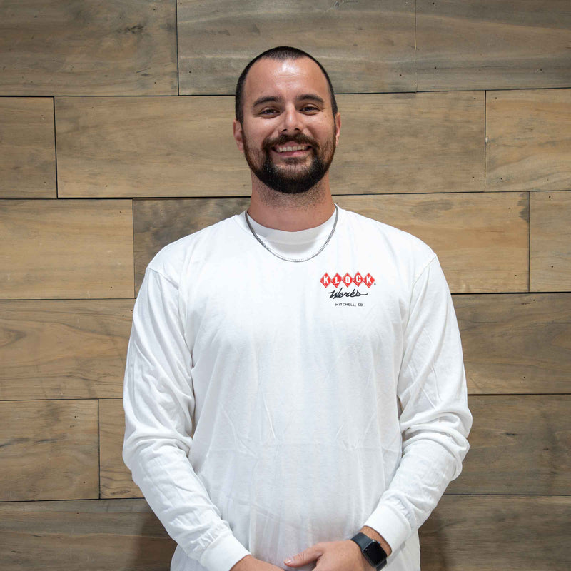Diamond Werks White Long Sleeve T-Shirt (Diamond Werks Logo Long Sleeve)