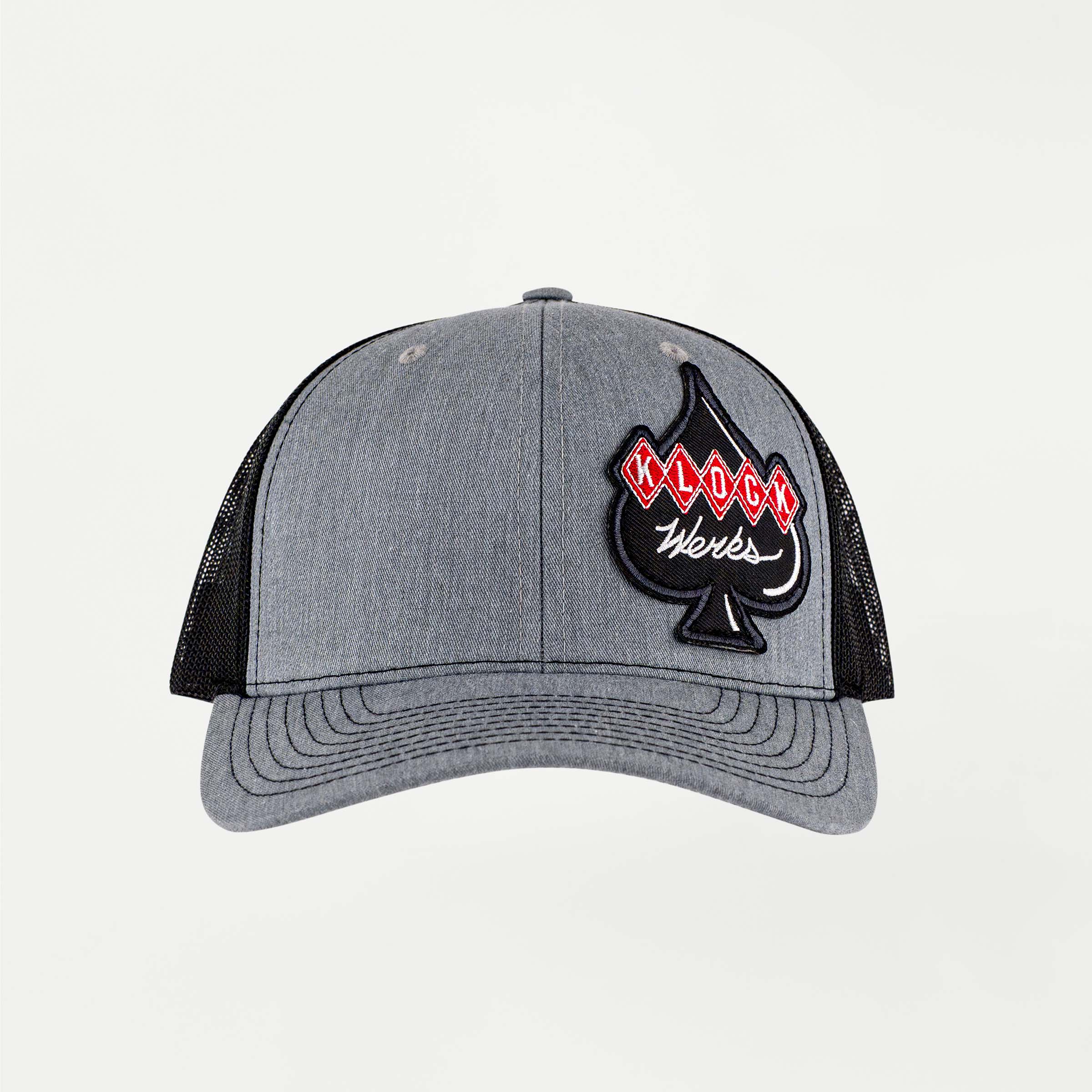 Klock Werks Spade Richardson Hat with Spade Patch Logo (Klock Werks Spade Patch Richardson Hat - Front)