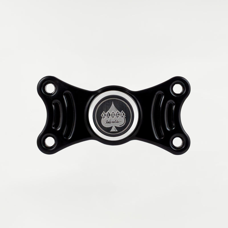 Black Center Riser Magnetic Phone Mount for Harley Davidson Motorcycles(Black Mount)