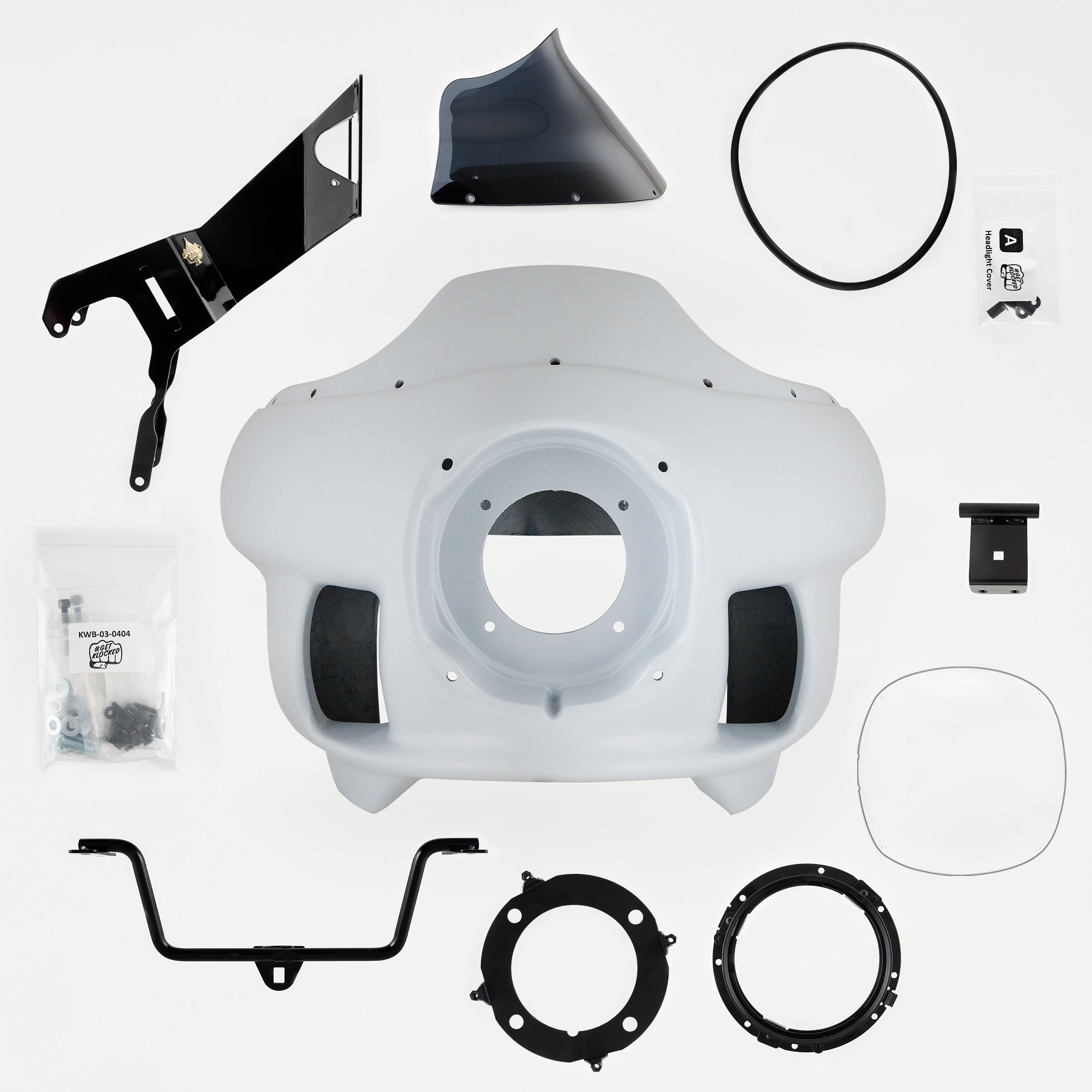 Complete Fit Kit of Harley-Davidson FXRP Fairing Fit Kit for 1986-2003 Sportster Motorcycles (Complete Fit Kit for 1986-2003 H-D Sportster)