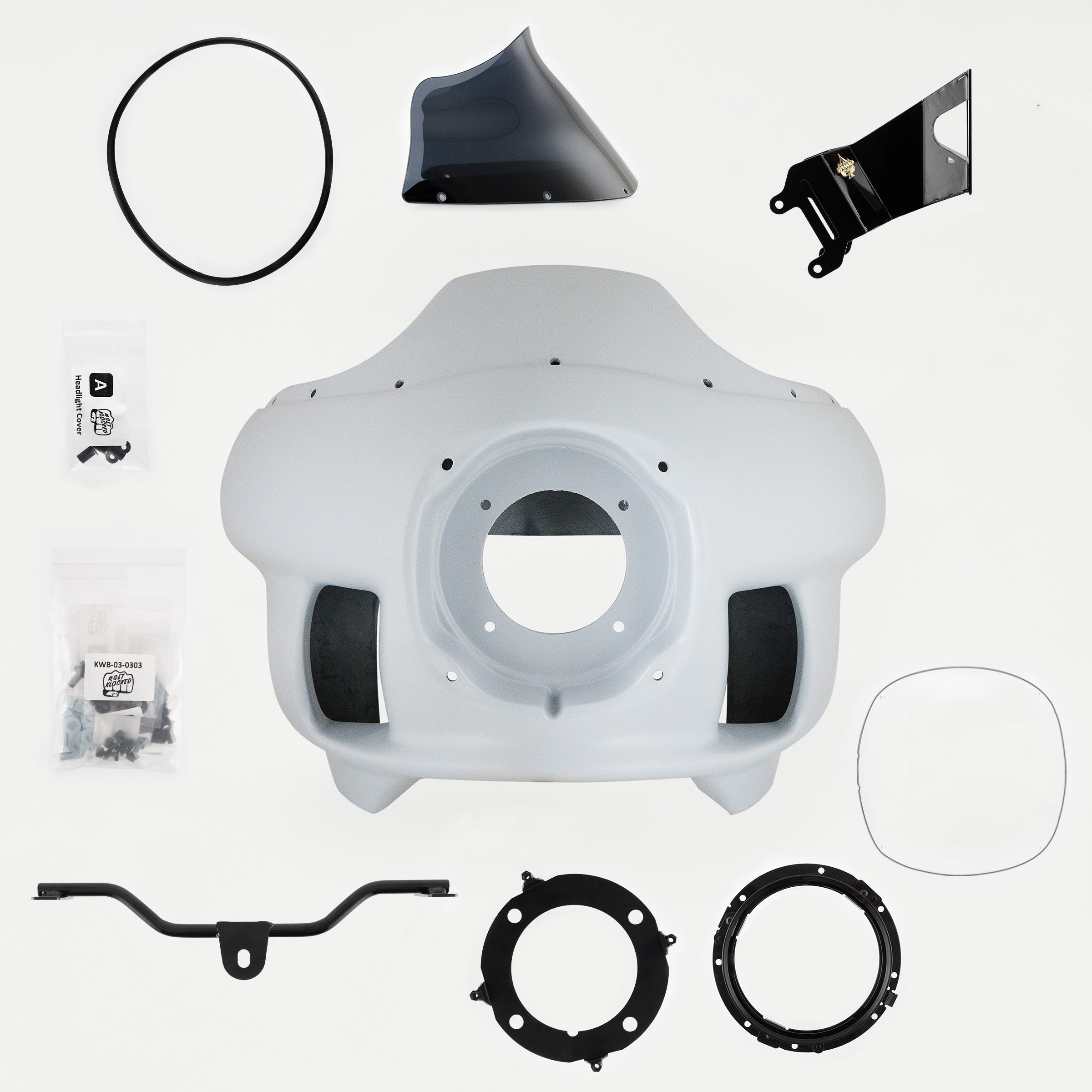 Complete Fit Kit of Harley-Davidson FXRP Fairing Fit Kit for FXR Motorcycles (Complete Fit Kit for H-D FXR)