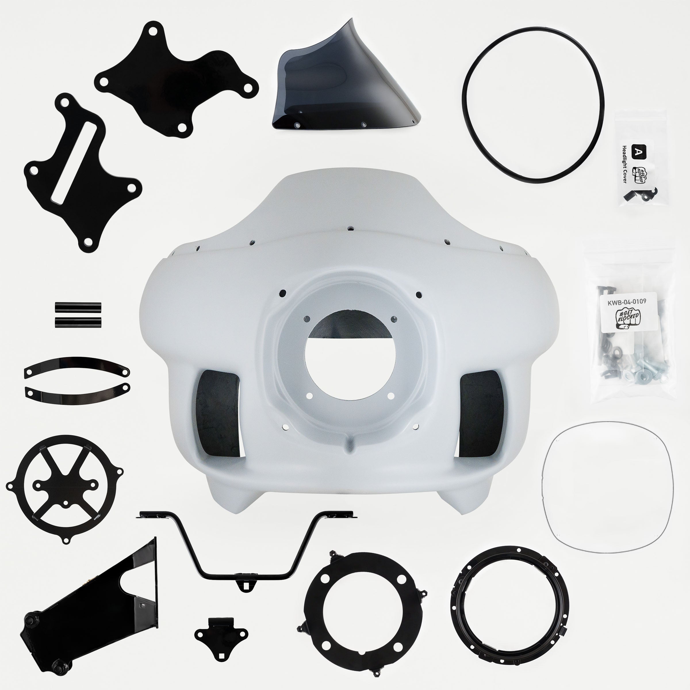 Complete Fit Kit of FXRP Fairing Fit Kit for 2022, 2023 and 2024 Indian Chief Motorcycles (Complete Fit Kit for 2022+ Indian Chief)
