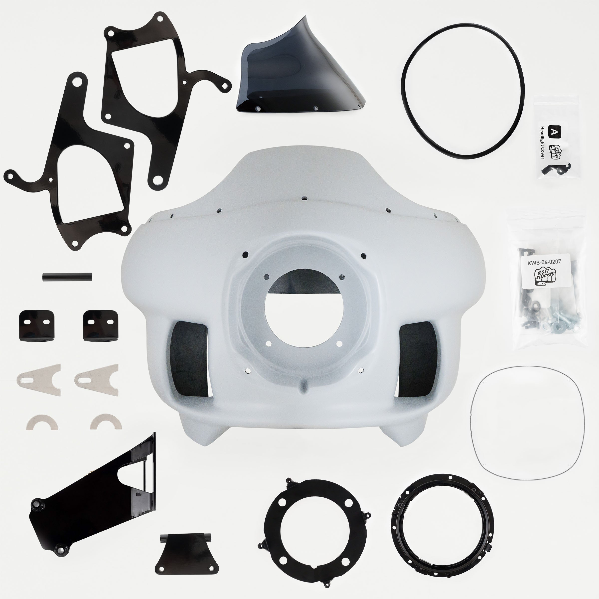 Complete Fit Kit of Harley-Davidson FXRP Fairing Fit Kit for 2016-2023 Indian Springfield Motorcycles (Complete Fit Kit for 2016-2023 Indian Springfield)