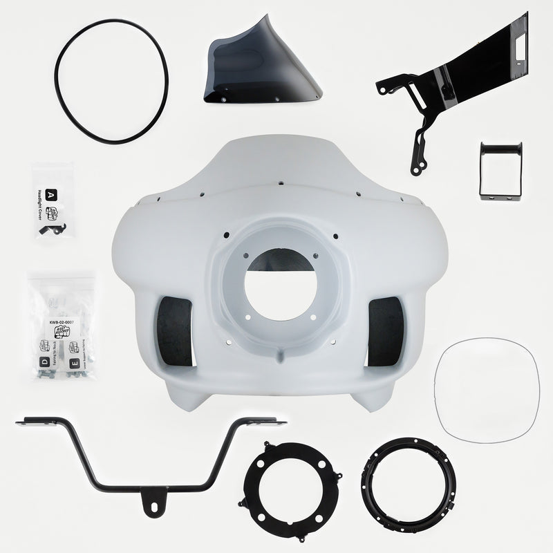Complete Fit Kit of Harley-Davidson FXRP Fairing Fit Kit for Softail Motorcycles (Complete Fit Kit for H-D M8 Softail)