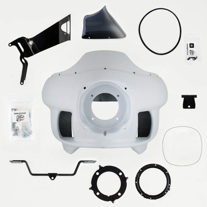 Complete Fit Kit of Harley-Davidson FXRP Fairing Fit Kit for 1991-2005 Dyna Motorcycles (Complete Fit Kit for 1991-2005 H-D Dyna)