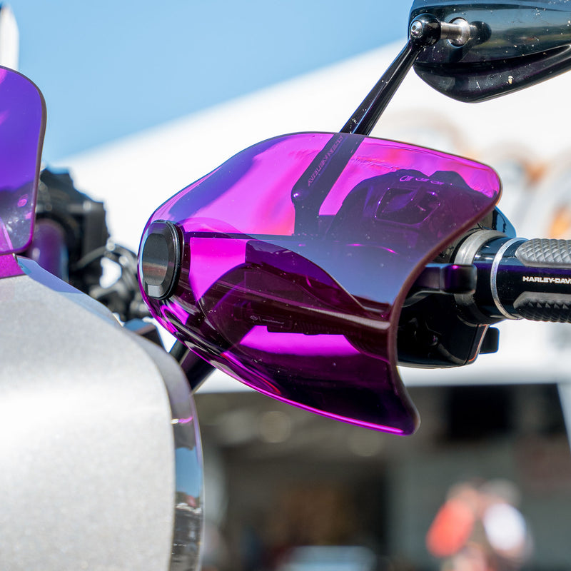 Purple Flare Hand Guards for Harley-Davidson Motorcycle(Purple (Acrylic))