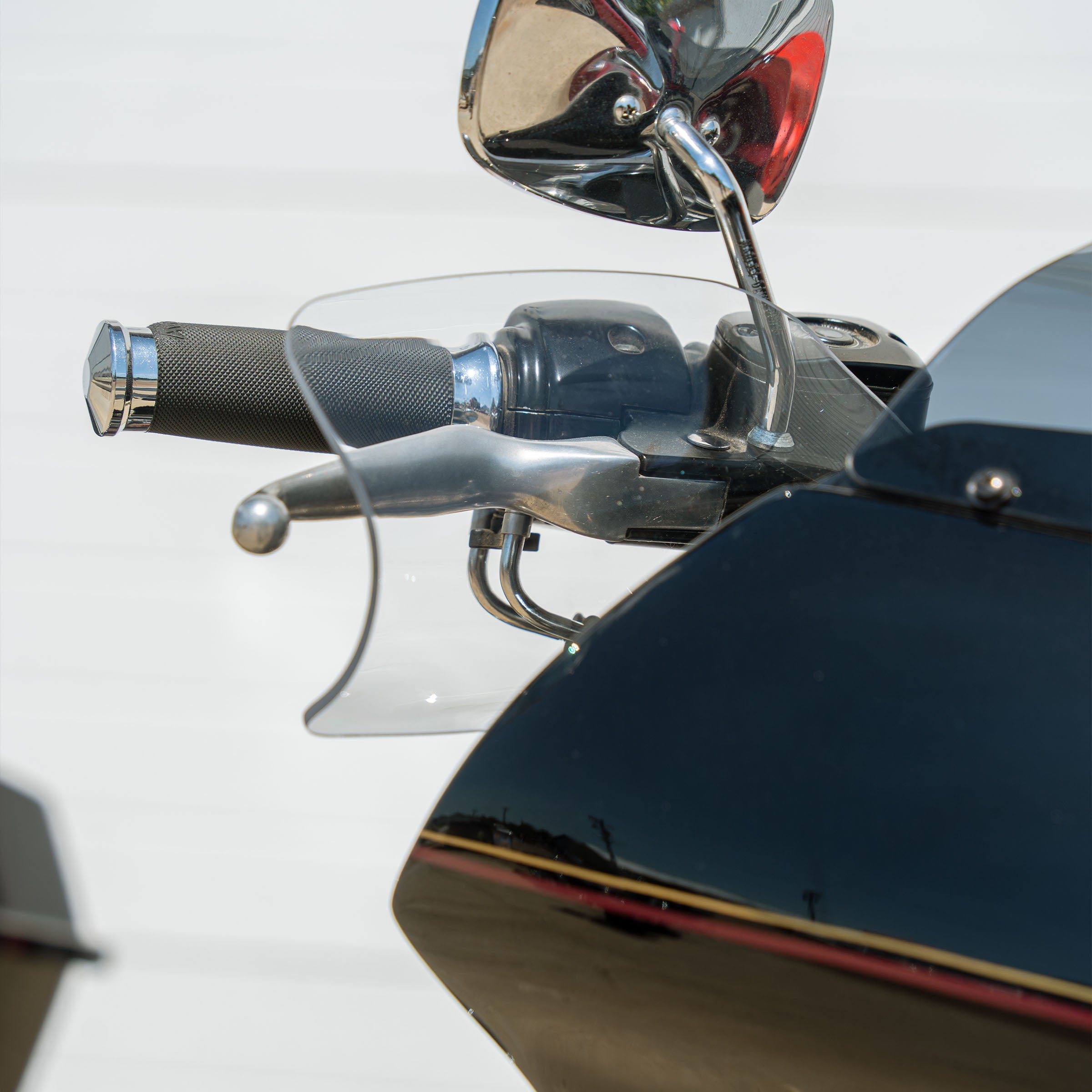 Clear Flare Hand Guards for Harley-Davidson Motorcycle(Clear (Polycarbonate))