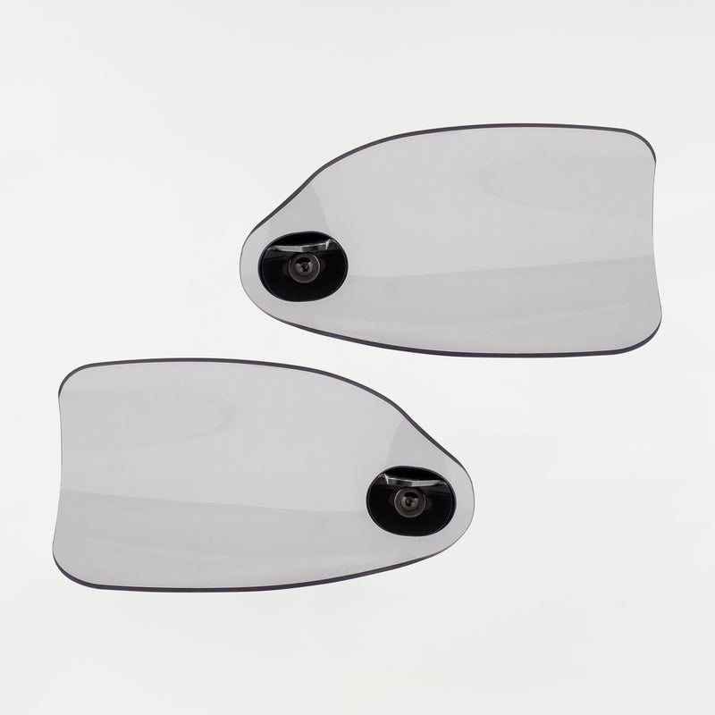 Clear Flare Hand Guards for Harley-Davidson Motorcycle(Clear (Polycarbonate) - Back View)
