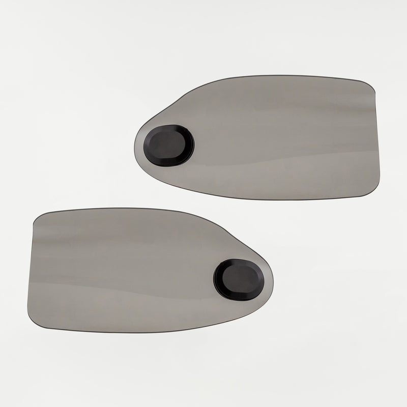 Tint Flare Hand Guards for Harley-Davidson Motorcycle(Tint (Polycarbonate) - Front View)
