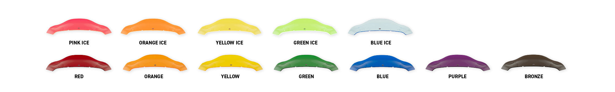 (FlareĀ® Windshield Ice and Kolor Options)