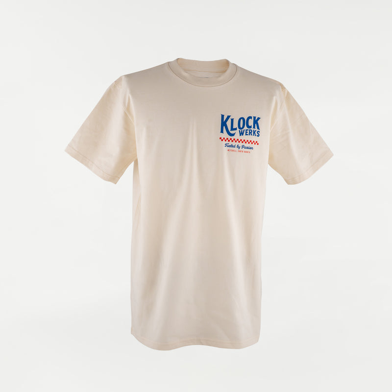 Worldwide Passion T-Shirt Cream USA (Front - Cream (Red and Blue))