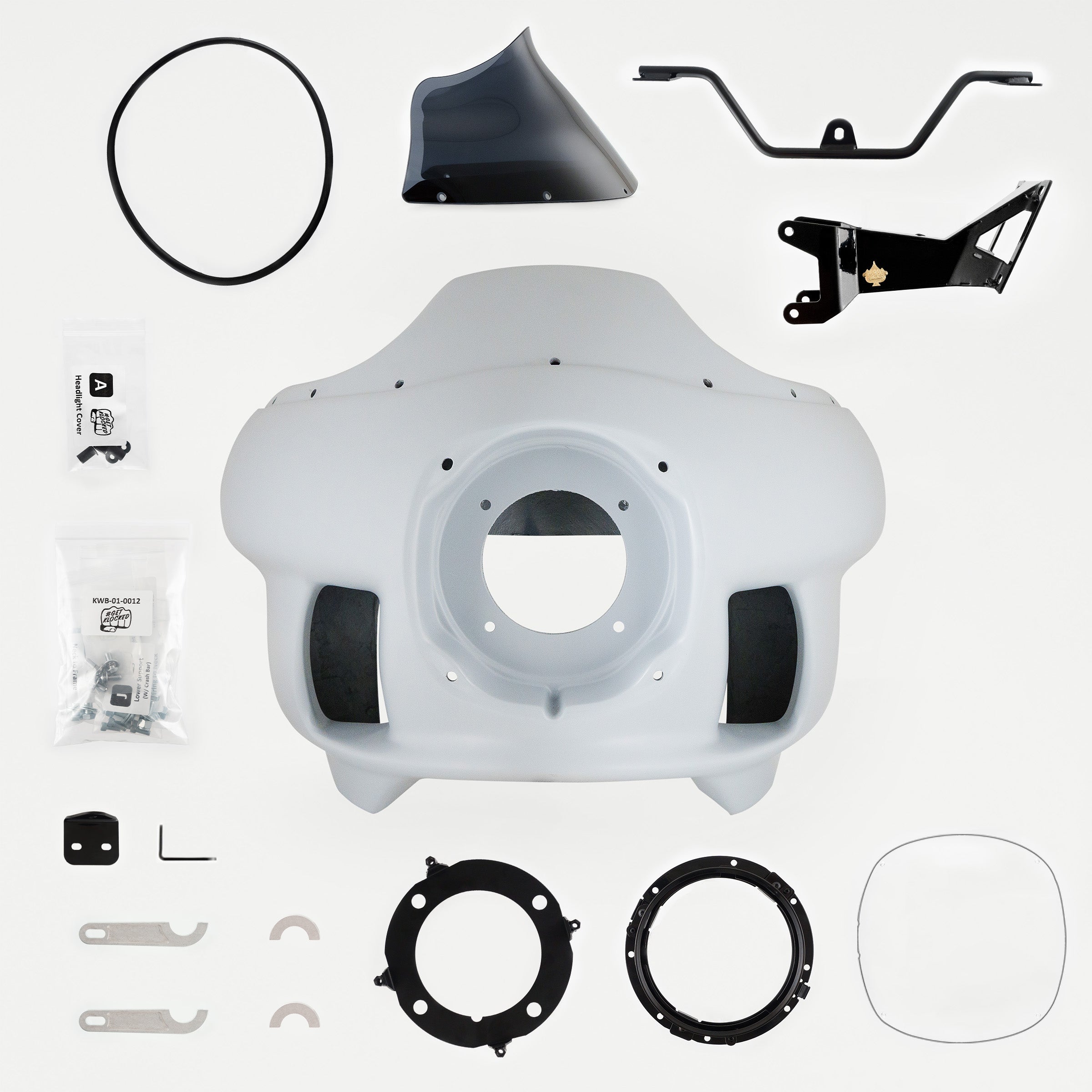 Complete Fit Kit of Harley-Davidson FXRP Fairing Fit Kit for Harley-Davidson Road King Motorcycles (Complete Kit for 1997+ H-D Road King)