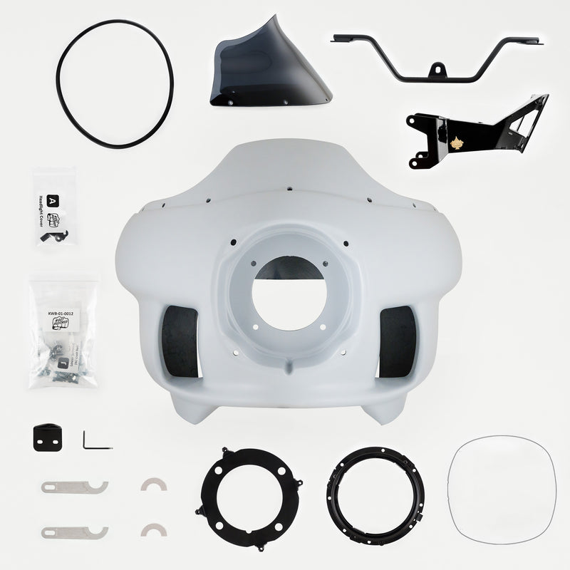 Complete Fit Kit of Harley-Davidson FXRP Fairing Fit Kit for Harley-Davidson Road King Motorcycles (Complete Kit for 1997-2025 H-D Road King)