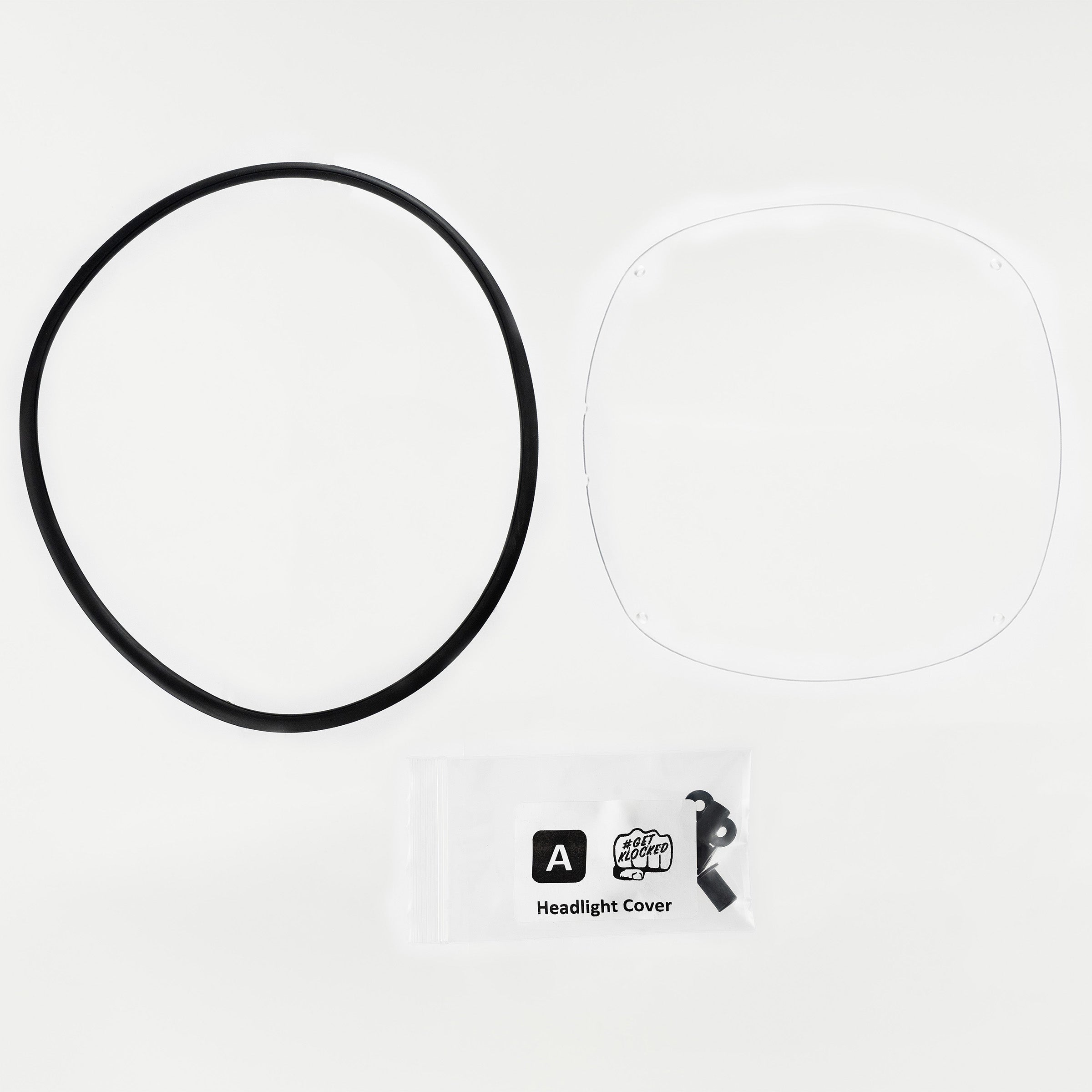 Fairing Headlight Cover for FXRP/FXRT/FXRD Motorcycles Complete Kit Image (Includes Headlight Cover, Trim and Hardware)