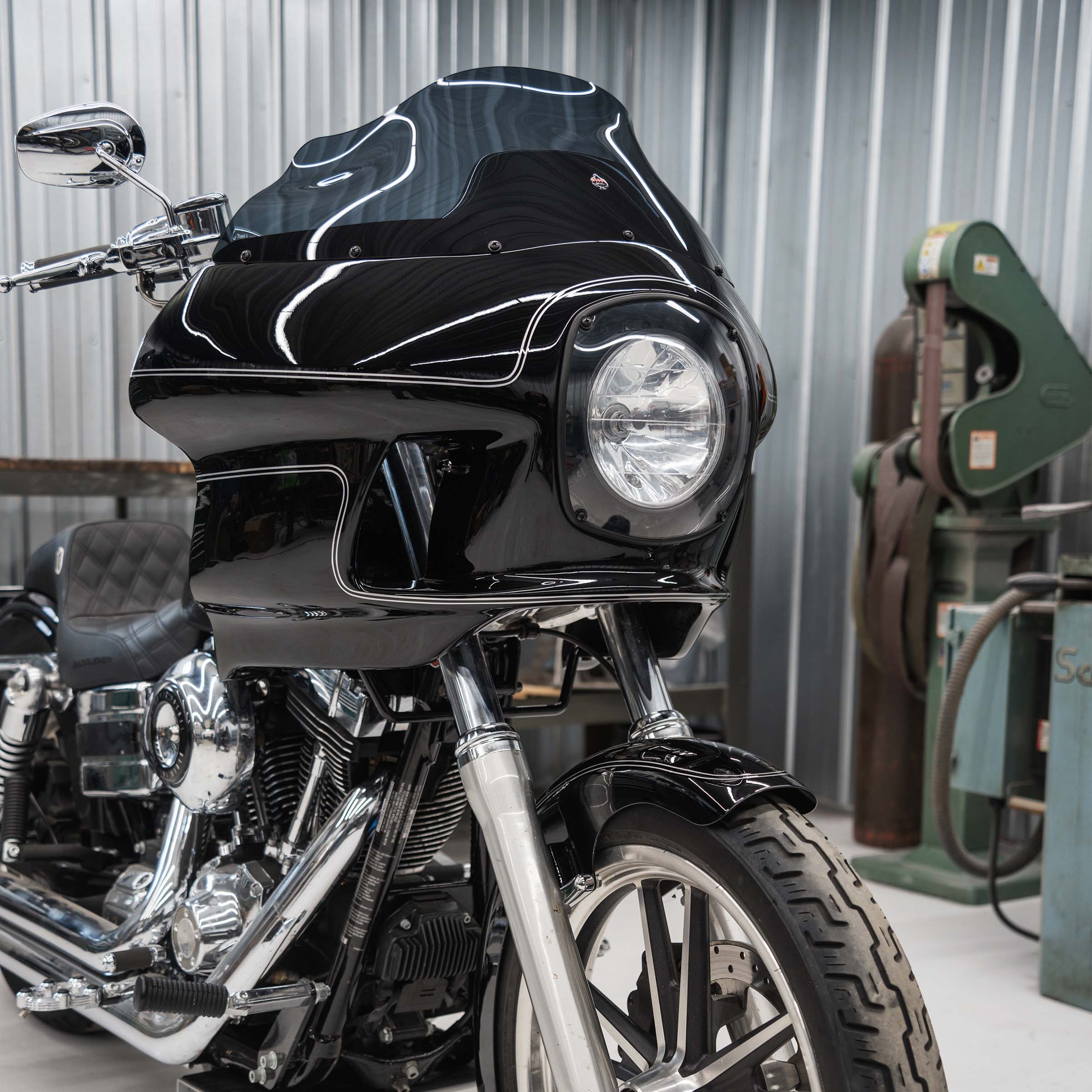 Photo of Harley-Davidson FXRP Fairing Fit Kit shown on 2006-2017 Dyna (2006-2017 H-D Dyna)Harley-Davidson FXRP Fairing Fit Kit for newer model Dyna Motorcycles (2006-2017 H-D Dyna)