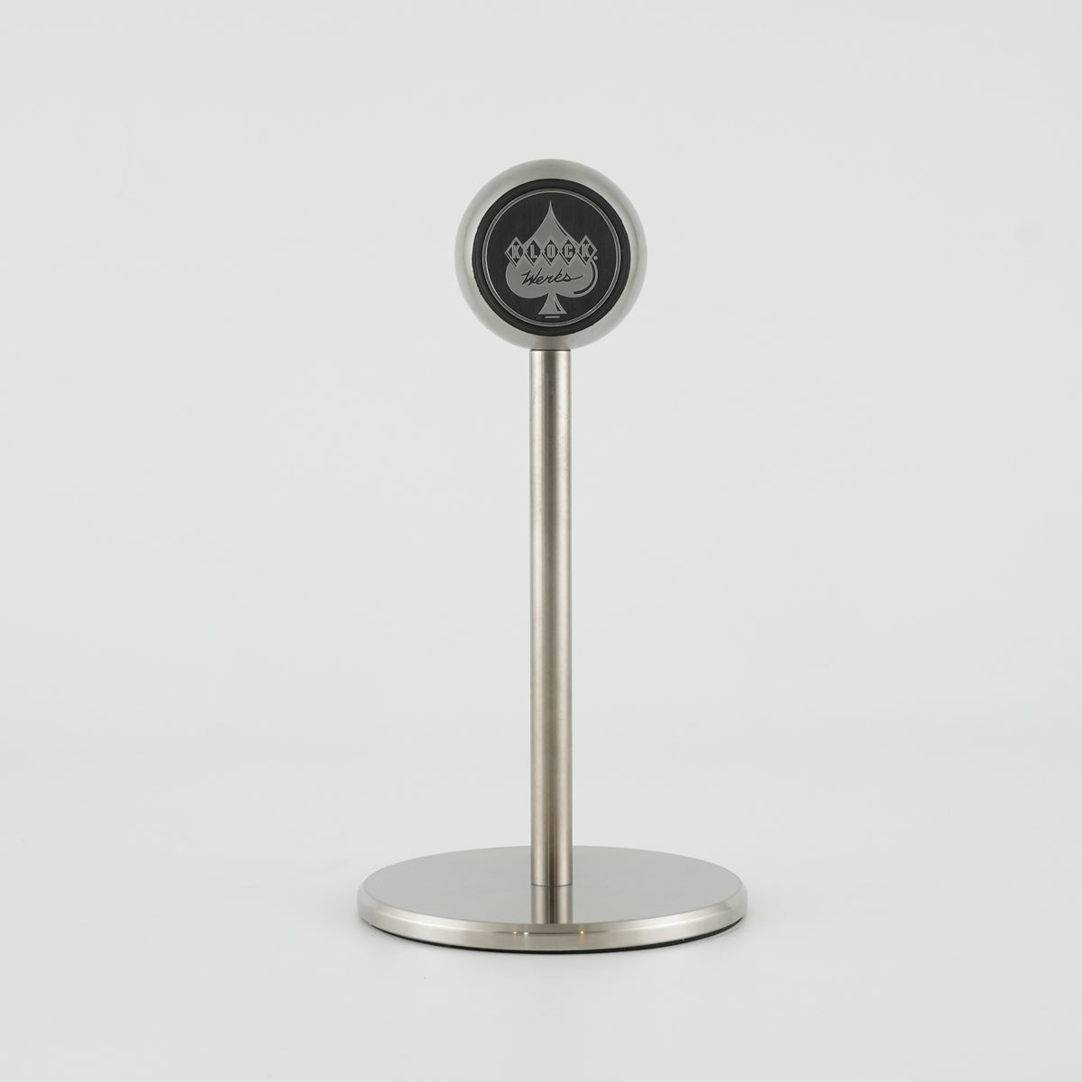 Stainless Steel iOMini Magnetic Phone Mount with Phone (iOmini - Stainless)