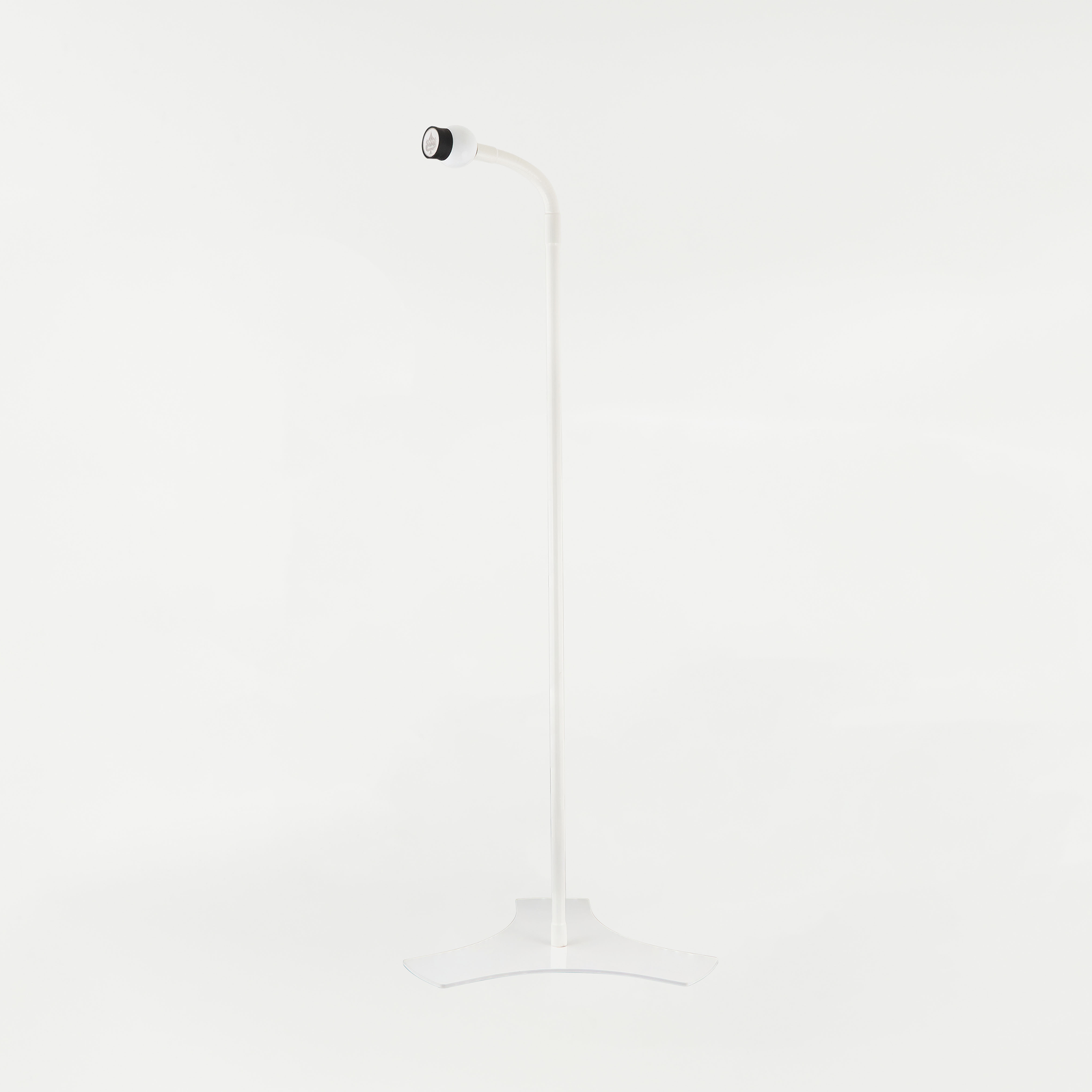 White iOstandXT Magnetic Phone Mount Floor Stand - Height Adjustable