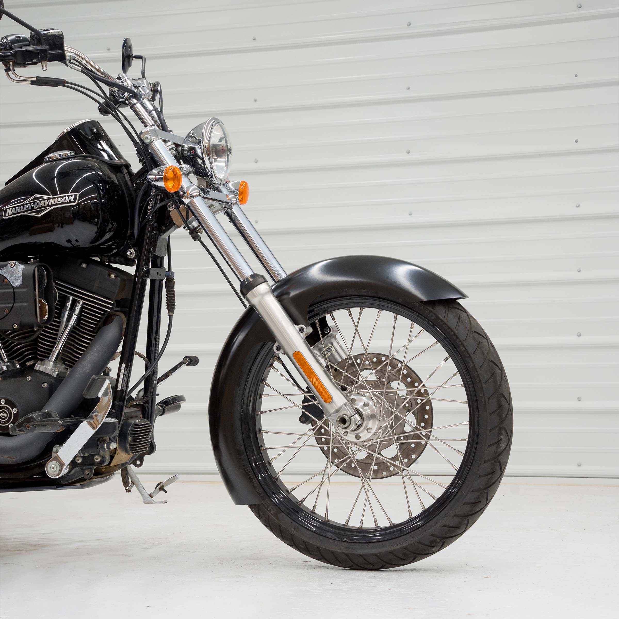 Wrapper Tire Hugger Front Fenders for Harley-Davidson 1984-2017 FXST Softail Motorcycles(Slicer)
