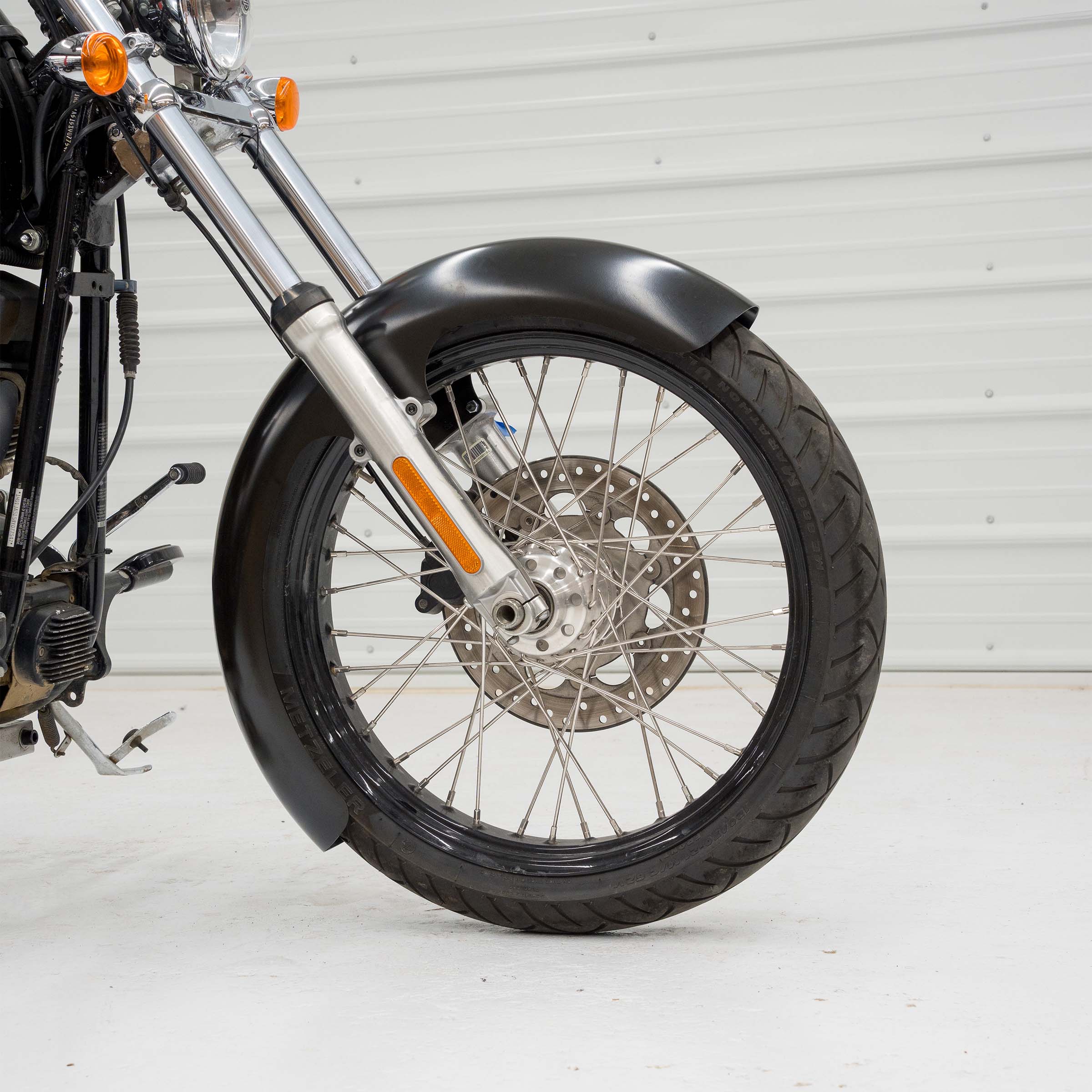 Wrapper Tire Hugger Front Fenders for Harley-Davidson 1984-2017 FXST Softail Motorcycles(Wrapper)