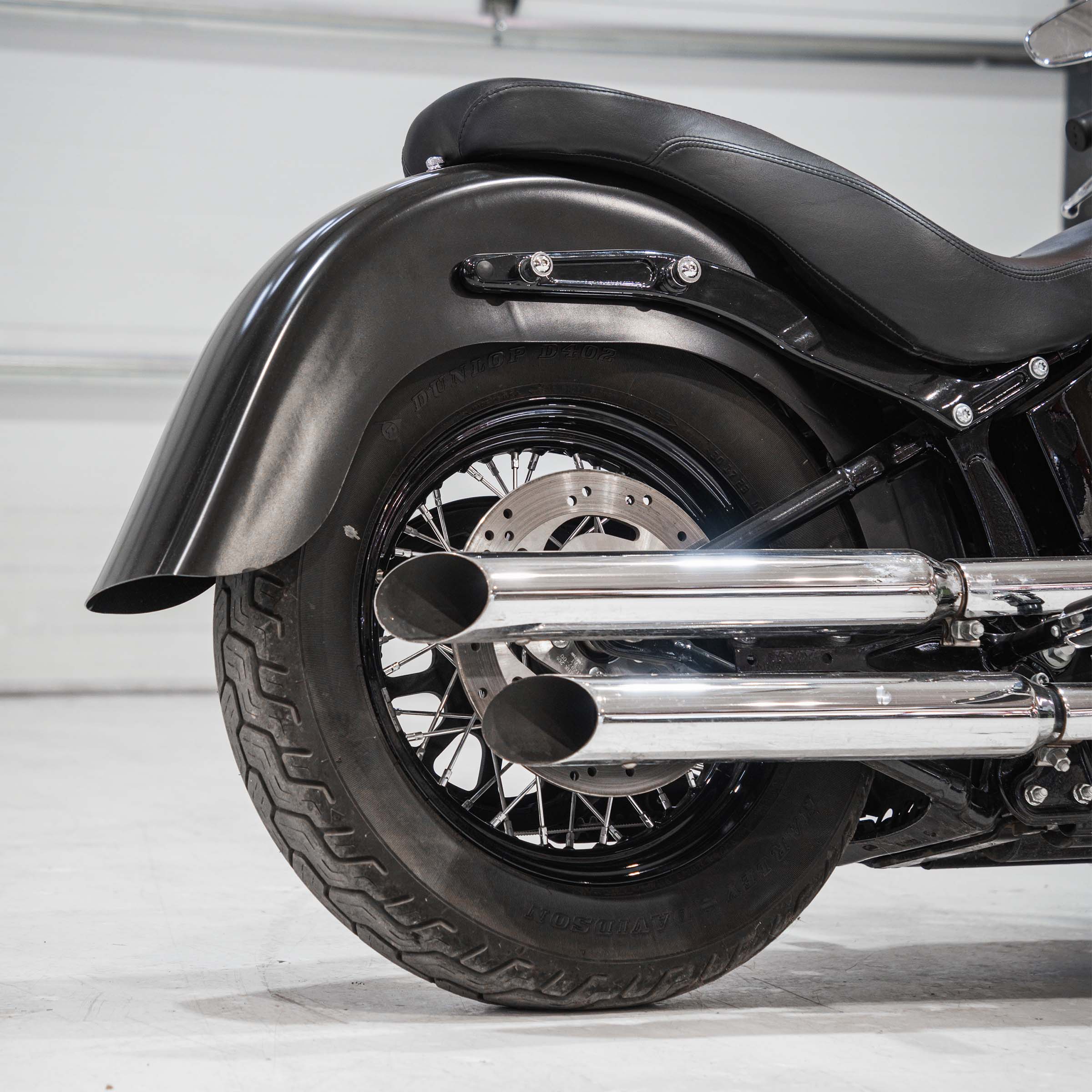 Original length benchmark rear fender for Harley-Davidson 2012-2017 Softail Slim (Original Rear Fender - Smooth)
