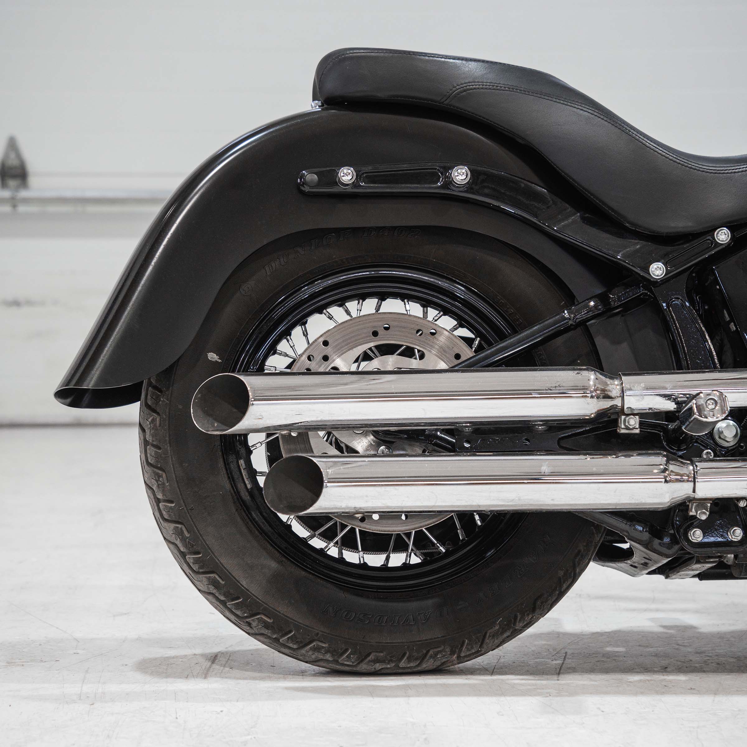 Original length benchmark rear fender for Harley-Davidson 2012-2017 Softail Slim (Original Rear Fender - Smooth)
