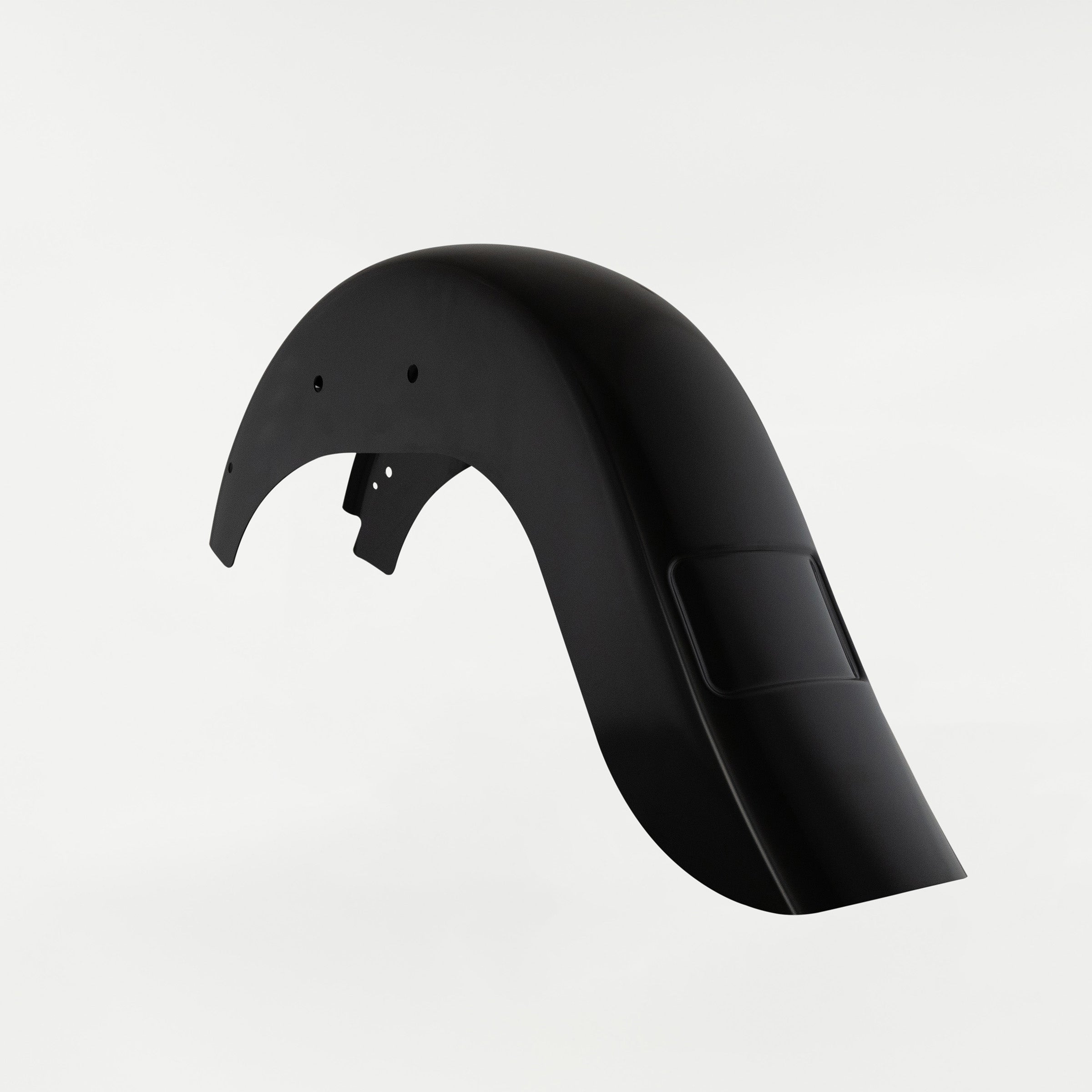 Extended length benchmark rear fender with license plate frenched for Harley-Davidson 2012-2017 Softail Slim (Extended Rear Fender - Frenched)