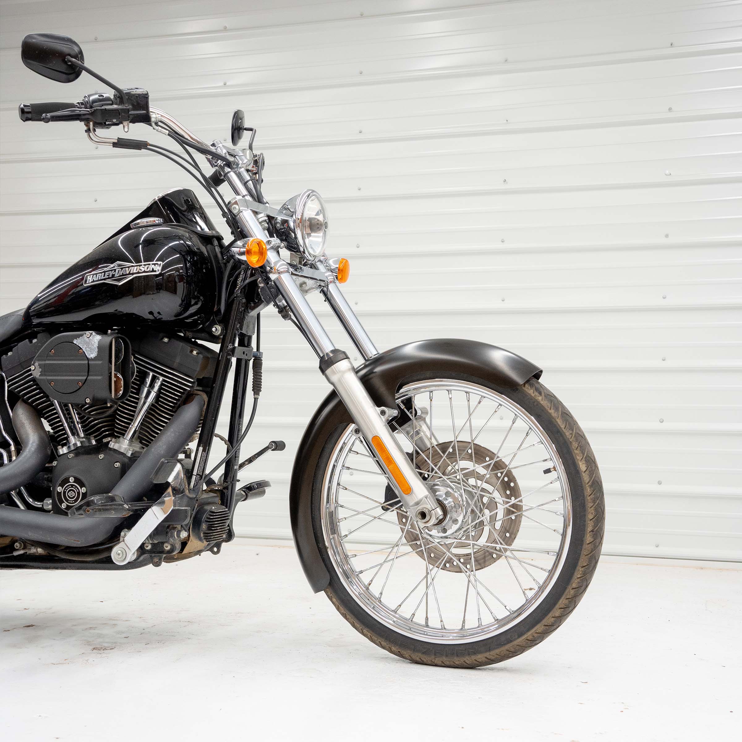 Wrapper Tire Hugger Front Fenders for Harley-Davidson 1984-2017 FXST Softail Motorcycles(Skinny Wrapper)