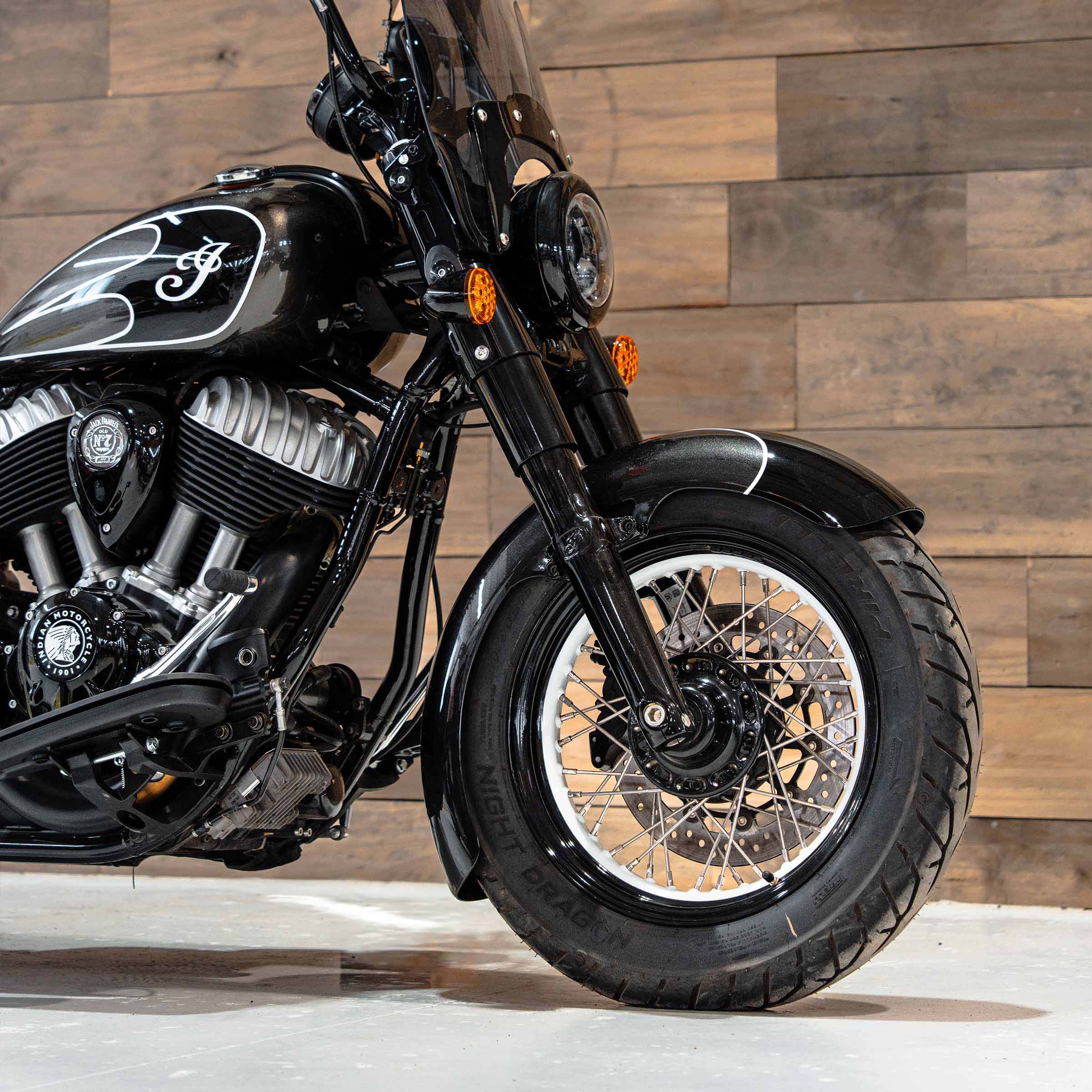 Wrapper Tire Hugger Front Fender Fit Kit for Indian Chief and Super Chief Motorcycles (Wrapper)