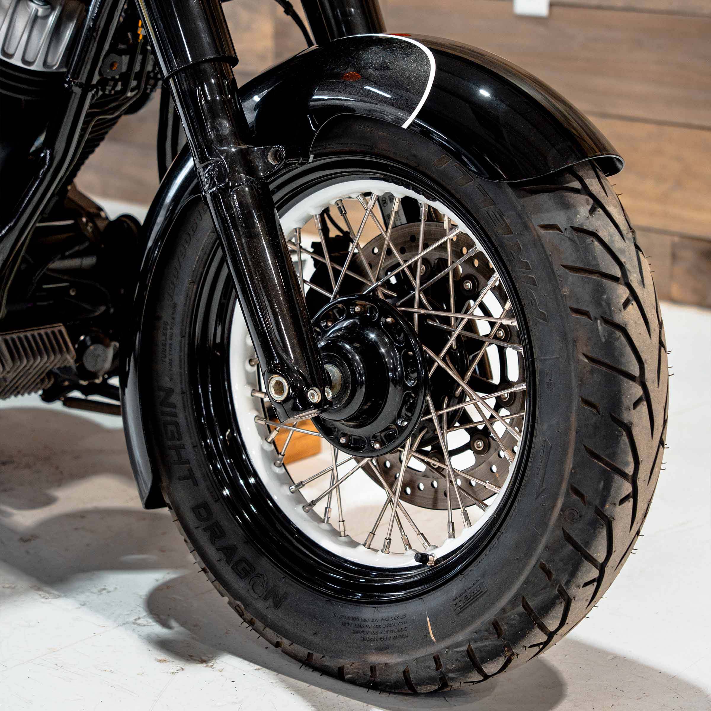 Wrapper Tire Hugger Front Fender Fit Kit for Indian Chief and Super Chief Motorcycles (Wrapper)