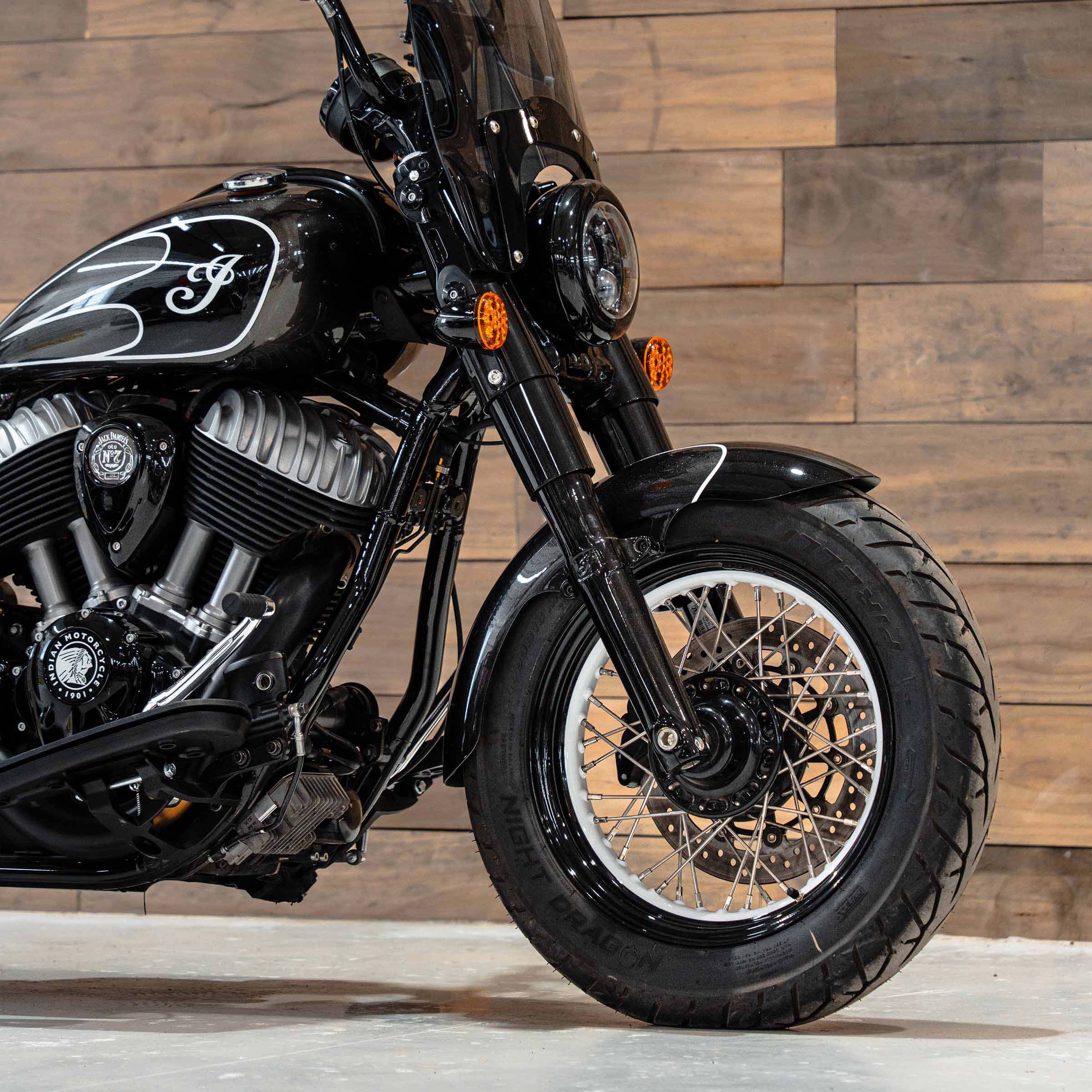 Henry Tire Hugger Front Fender Fit Kit for Indian Chief and Super Chief Motorcycles (Henry)