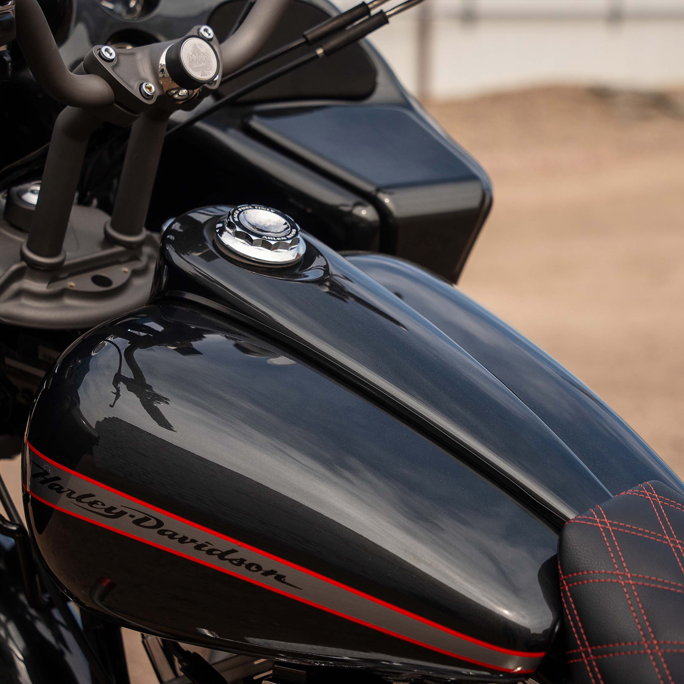 Extended Length Curvaceous Metal Dash for 2008 - 2024 FLH, FLTR Motorcycles(Extended)