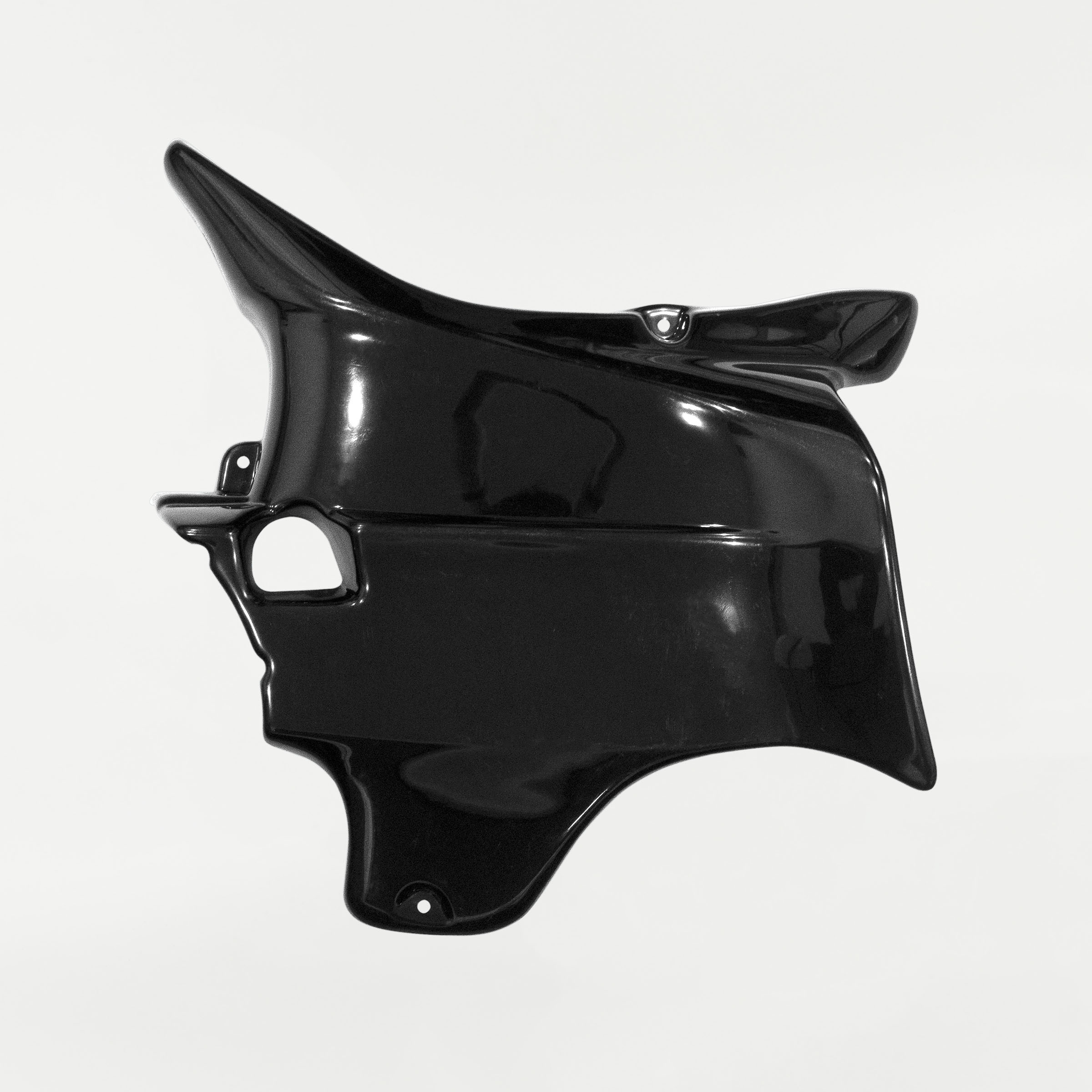 A pair of paint-ready ABS Reytelo Side Covers for Indian® 2014-2020 Chieftain Classic and Roadmaster, 2016-2018 Chieftain Limited Motorcycles