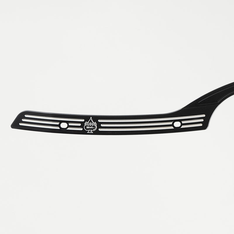 Close-up of Black Contrast Windshield Trim for 2015-2025 Harley-Davidson Road Glide(Black Contrast - Close-Up)