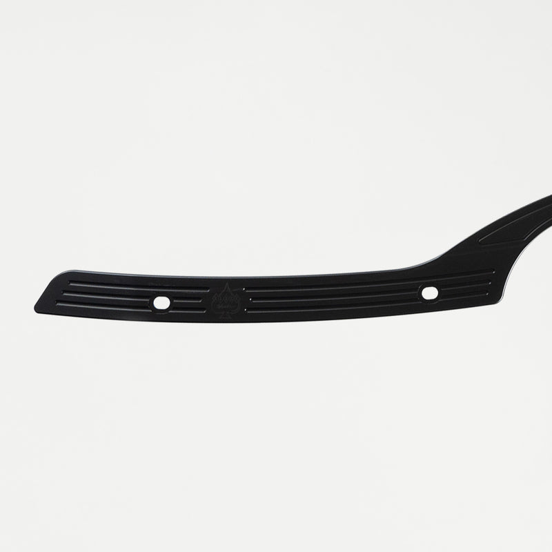 Close-up of Blacked Out Windshield Trim for 2015-2025 Harley-Davidson Road Glide(Black Out - Close-Up)