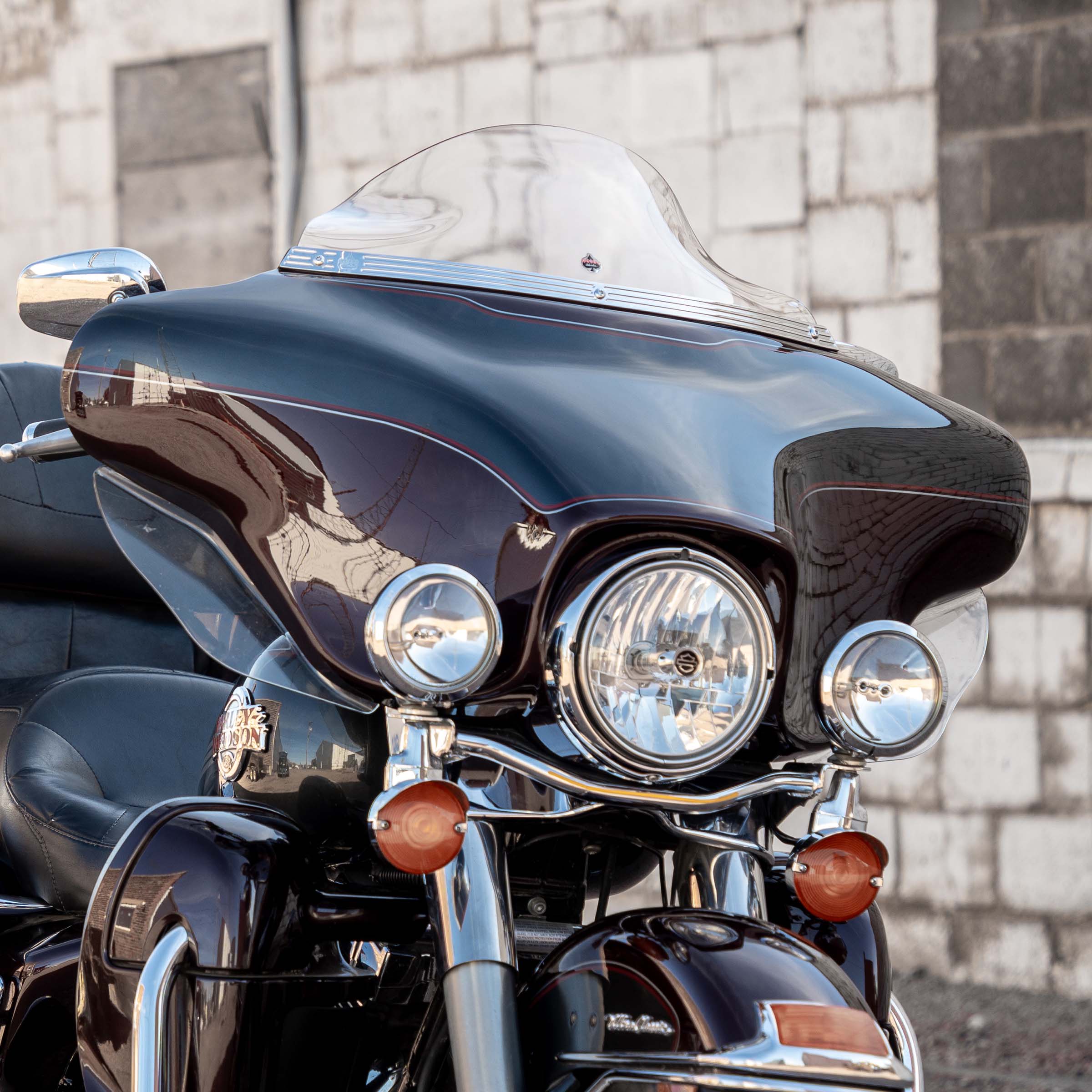 6.5" Clear Motorcycle Windshield for Harley-Davidson 1996-2013 FLH Motorcycle Models(6.5" Clear)