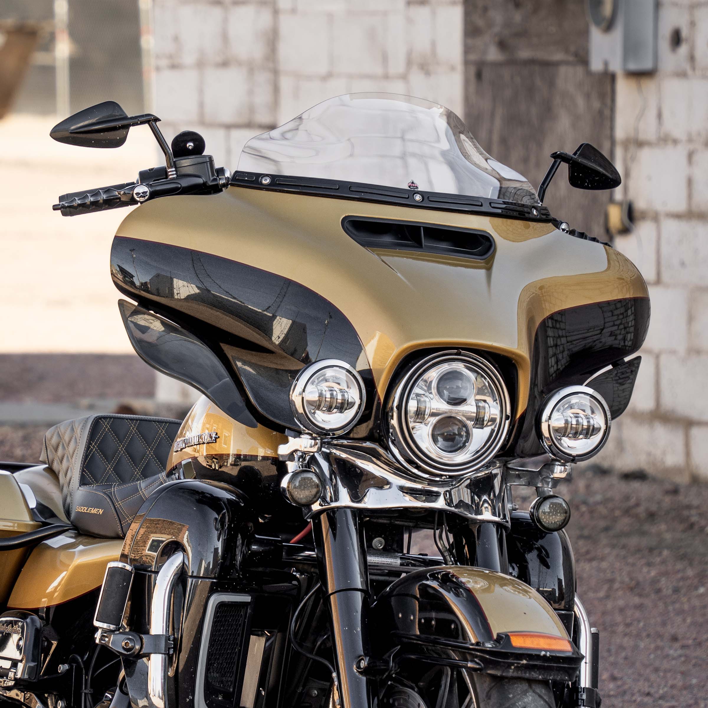 6.5" Clear Motorcycle Windshield for 2014-2023 Harley-Davidson FLH Motorcycle Models(6.5" Clear)