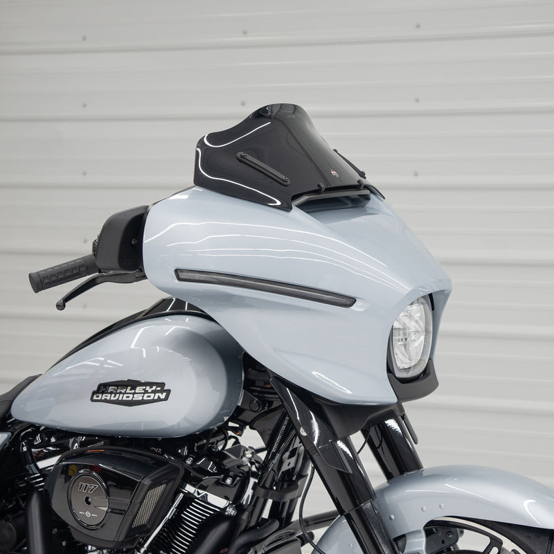 Black Windshield for Harley-Davidson 2023.5-2026 Street Glide FLH (8" Black)