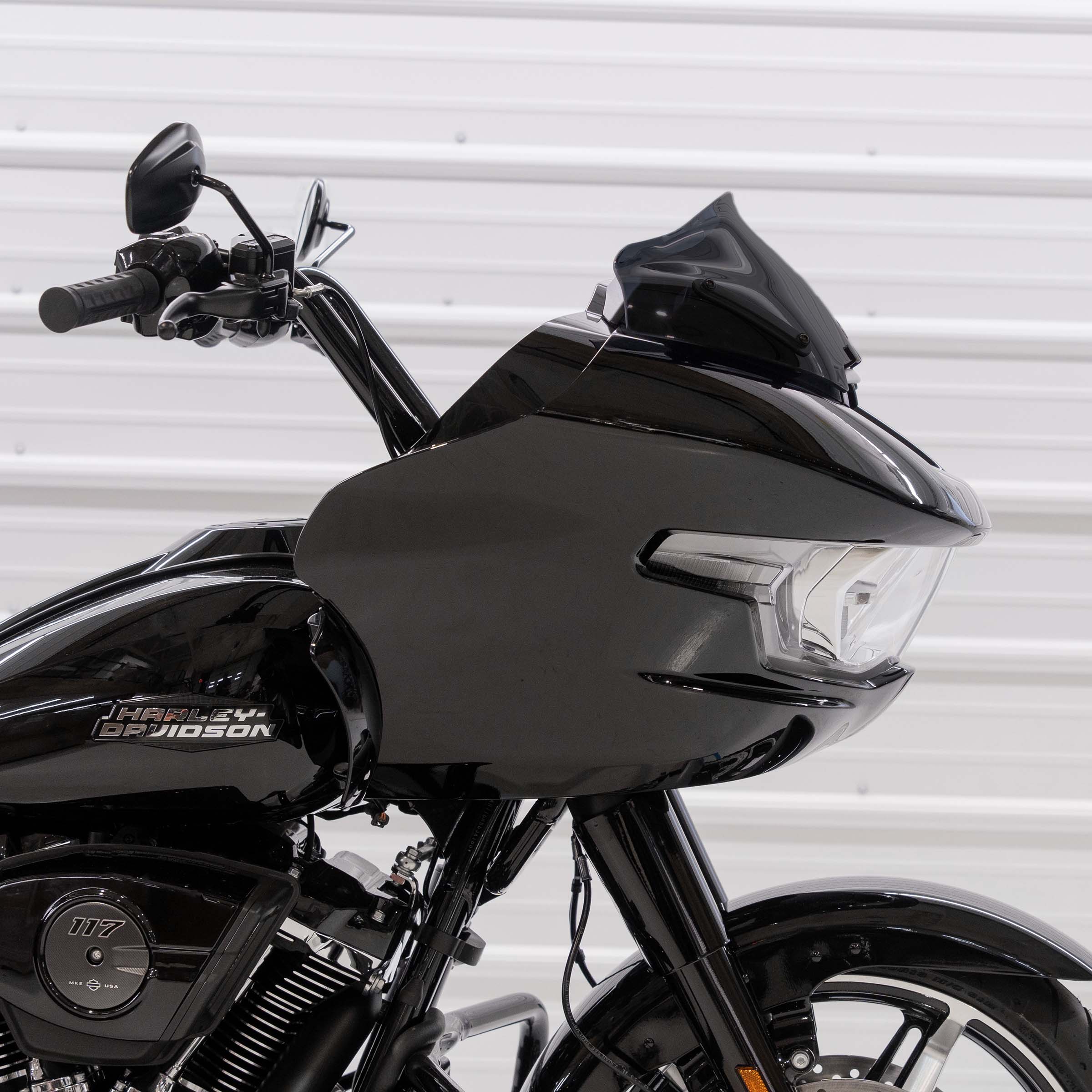 Motorcycle Windshield for Harley-Davidson 2023-2024 Road Glide® (8" Sport - Black)