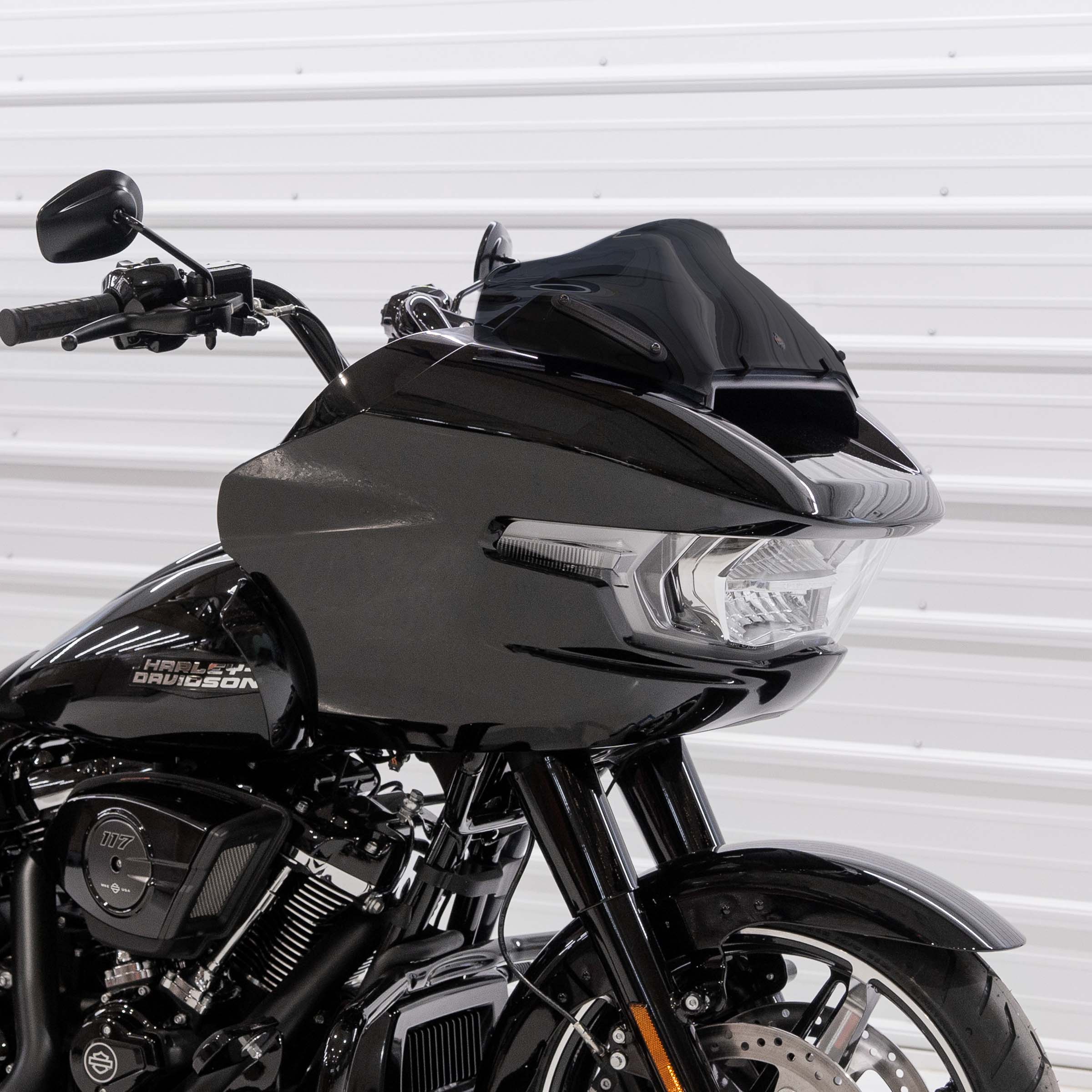 Motorcycle Windshield for Harley-Davidson 2023-2024 Road Glide® (8" Sport - Black)