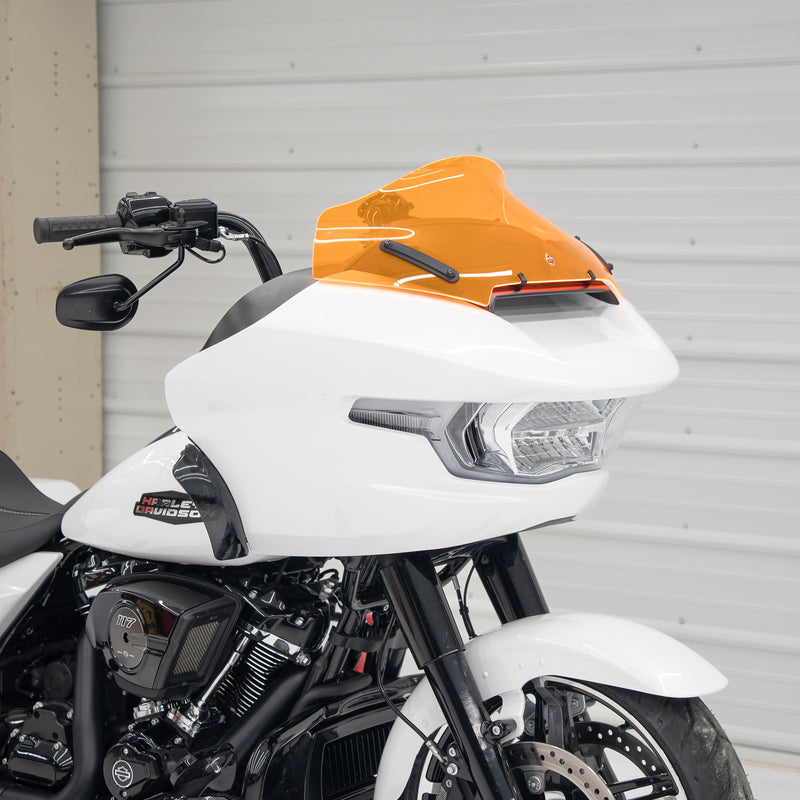 Orange Color Motorcycle Windshield for Harley-Davidson 2023.5-2026 FLTR (10" Orange Ice)