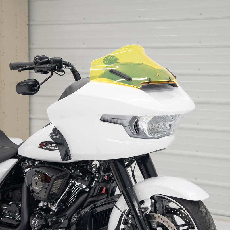 Yellow Color Motorcycle Windshield for Harley-Davidson 2023.5-2026 FLTR (10" Yellow Ice)