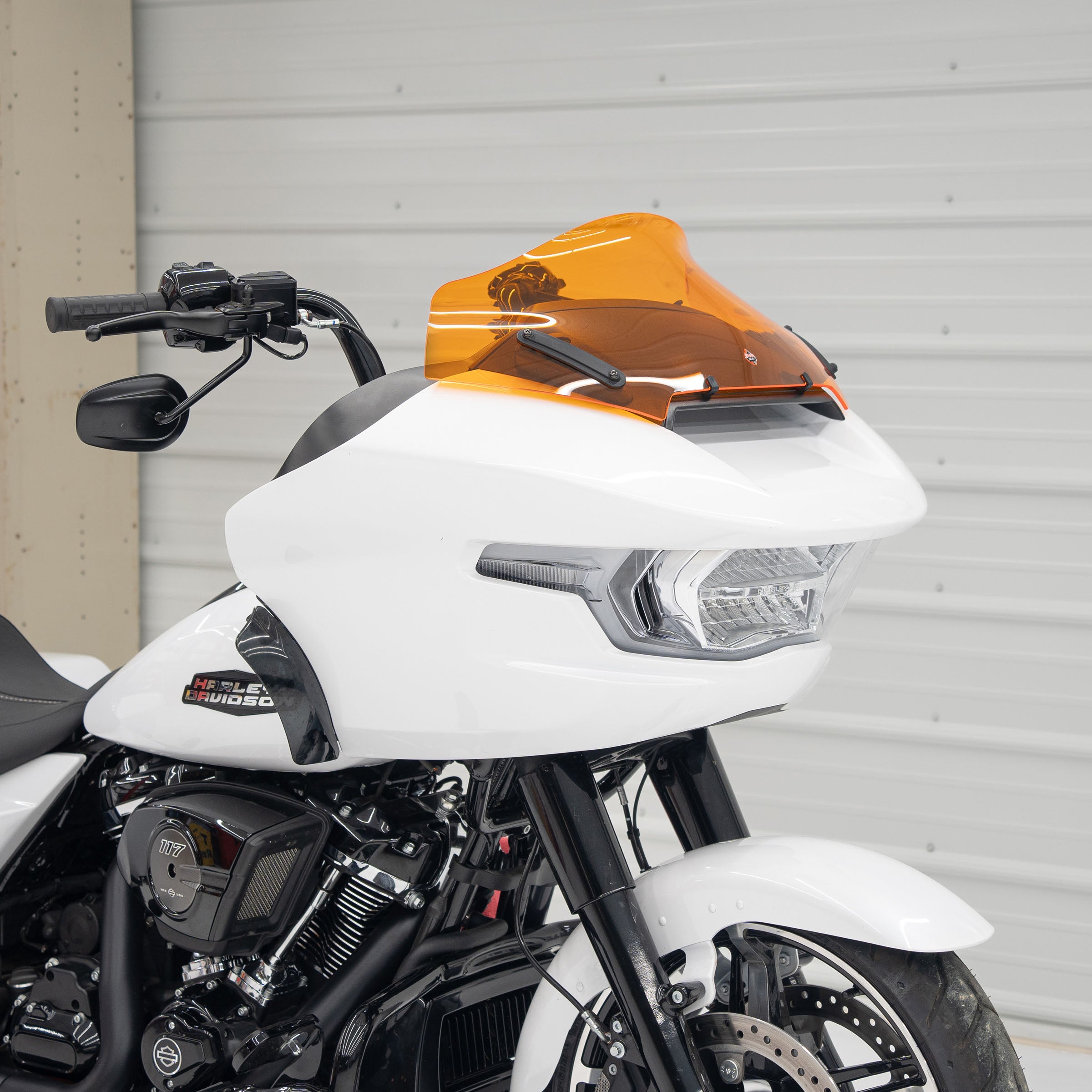Orange Color Motorcycle Windshield for Harley-Davidson 2023.5-2024 FLTR (10" Orange)