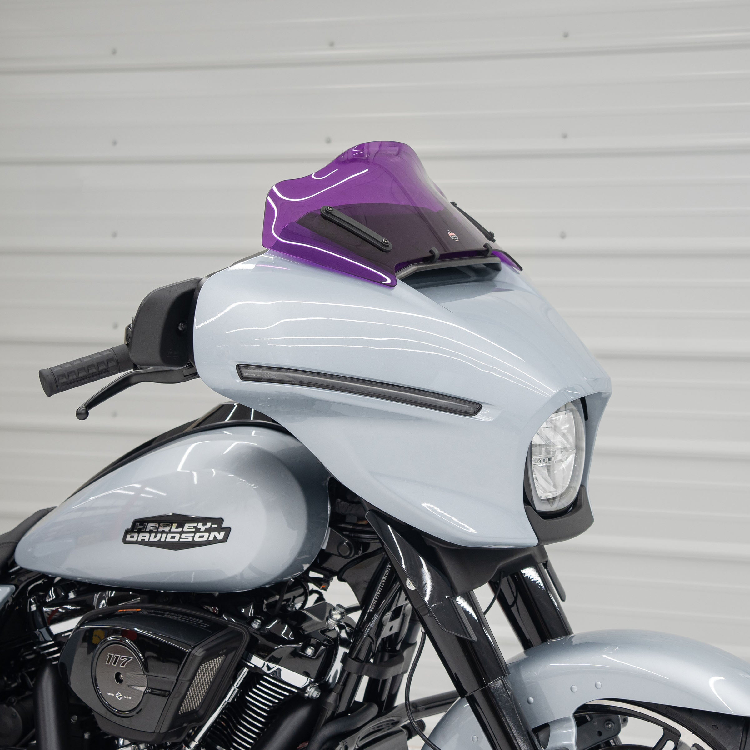 Kolor Windshield for Harley-Davidson 2023.5-2024 FLH (8" Purple)